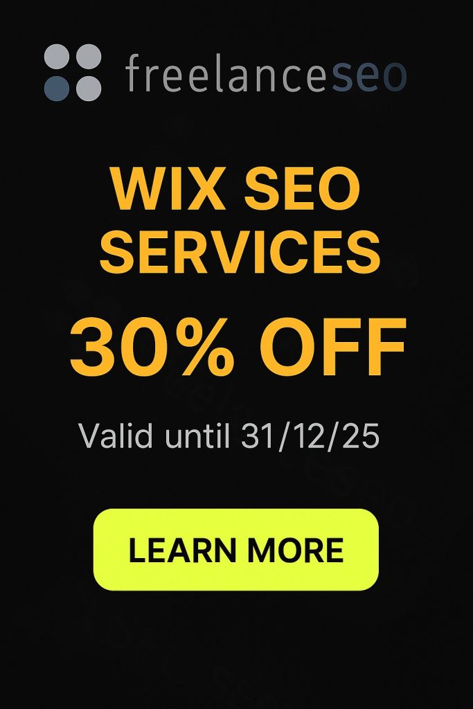 Wix SEO Sydney Promo